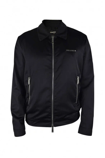 Dsquared2 Men Black Jacket In Black