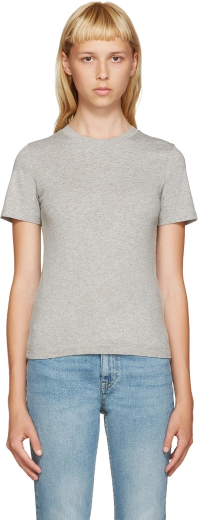 Acne Studios Dorla Cotton Melange Baby T-shirt In Grey
