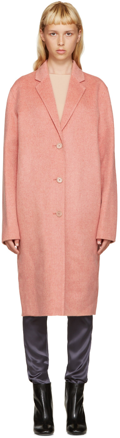 acne studios pink coat