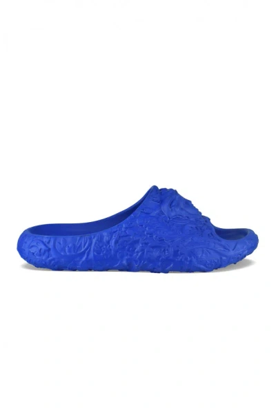 Versace Rubber Slides In Blue