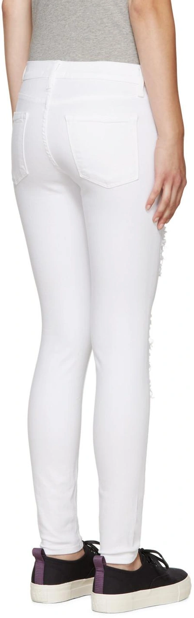 Shop Frame White Le Color Ripped Jeans