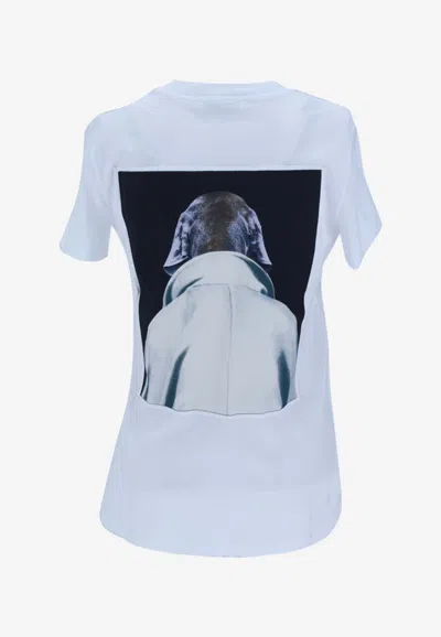 Max Mara Cipria Graphic Print T-shirt In White