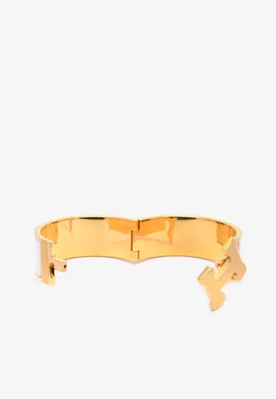 Pre-owned Hermes Clic Clac H Bracelet In White