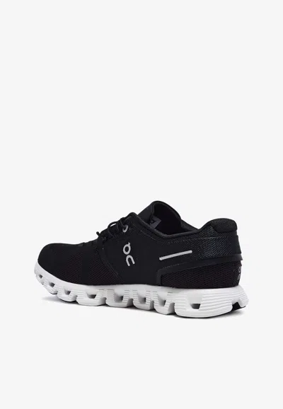 On Running Black Cloud 5 Low Top Sneakers In Black