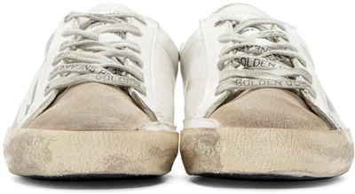 Shop Golden Goose White Superstar Trainers