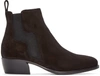 PIERRE HARDY Black Suede Ankle Boots