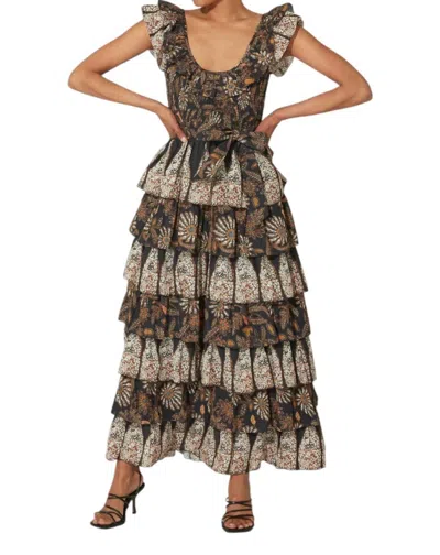 Cleobella Athena Ankle Dress In Magnolia In Multi