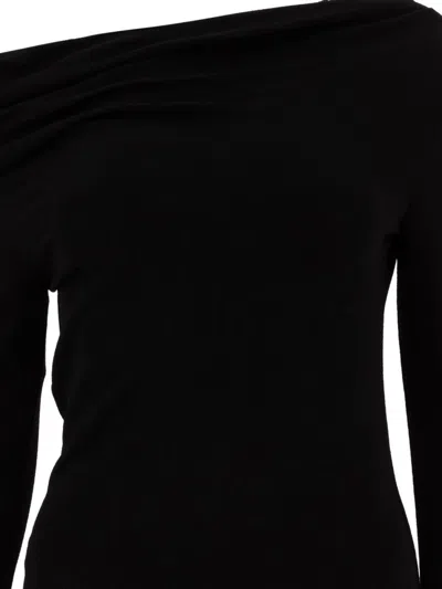 Givenchy Women Top With Draped Collar In Black