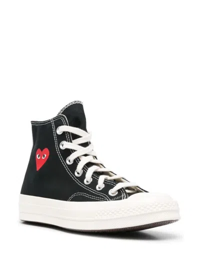 Comme Des Garçons Play X Converse X Converse Chuck Taylor 70 Single Heart Sneakers In Black