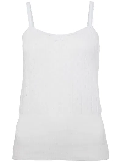 Jw Anderson Pointelle Vest In White