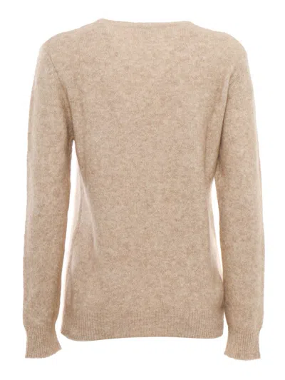 Kangra Cashmere Regular Fit Crewneck Sweater In Brown
