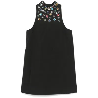 Staud Finn Celestial Mini Dress In Black