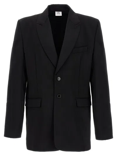 Vetements 'blazer Brodé Du Logo' In Black