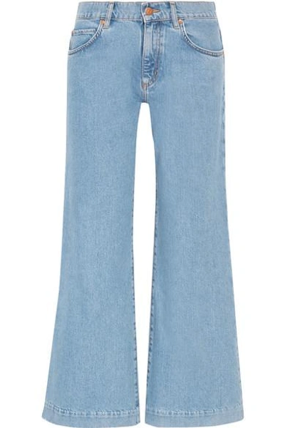 Shop M.i.h. Jeans Topanga Mid-rise Wide-leg Jeans