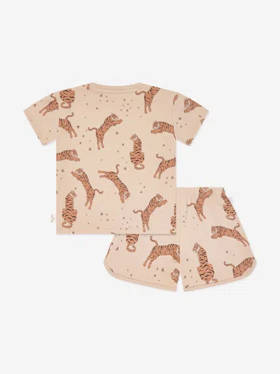 Konges Slojd Konges Sløjd Kids Tiger Short Set In Beige