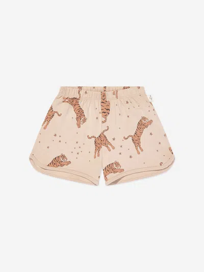 Konges Slojd Konges Sløjd Kids Tiger Short Set In Beige