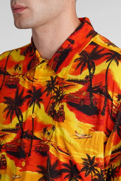 Balenciaga Orange Car Minimal Shirt In Multi