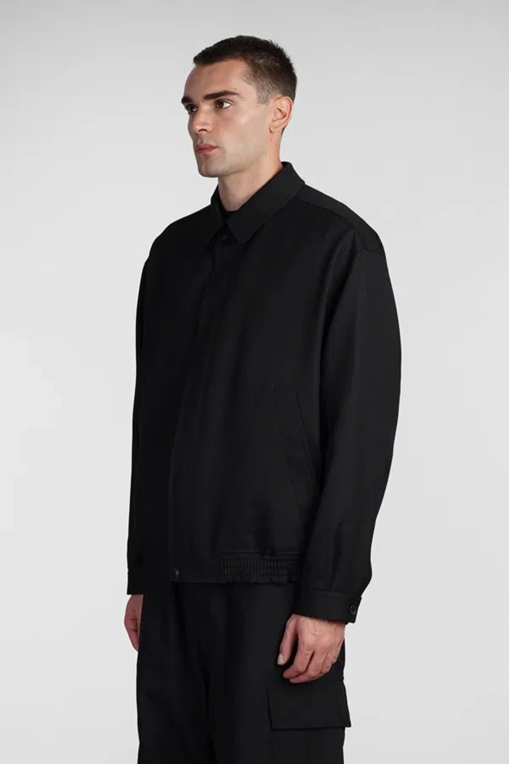 Comme Des Garçons Homme Deux Black Reversible Bomber Jacket