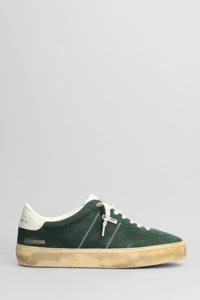 Golden Goose Soul Star Suede Linguetta E Tallone Pelle In Green