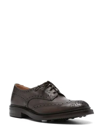 Tricker's Brogues With Round Toe And Brogue Detailing In Brown