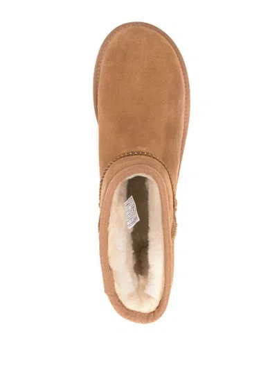 Ugg Woman Classic Mini Platform Boots Shoes In Brown