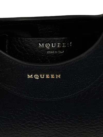 Alexander Mcqueen Women's Mini Cross Bar Purse In Nero E Oro