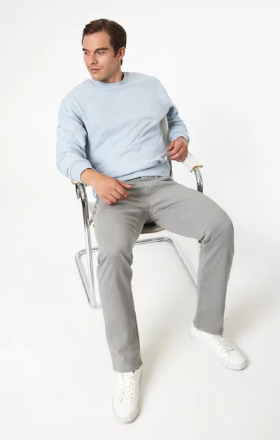 Mavi Zach Straight Leg In Stormy Casual Twill In Grey