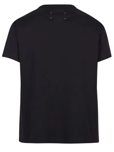 Maison Margiela Distorted Logo T-shirt In Black