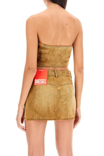 Shop Diesel 'de-villess-f In Beige