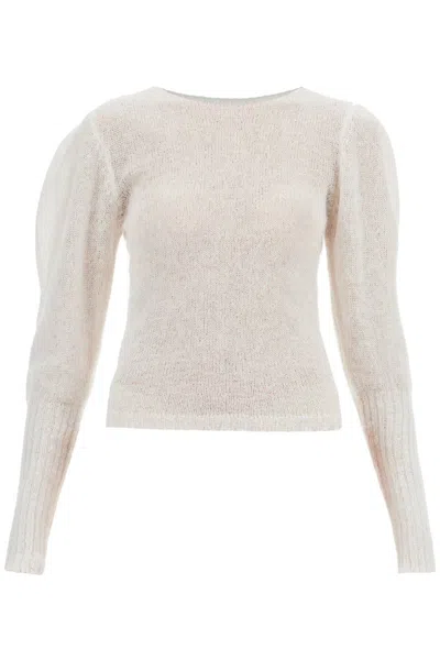 Shop Paloma Wool "taza Pullover With Puffed Slee In White