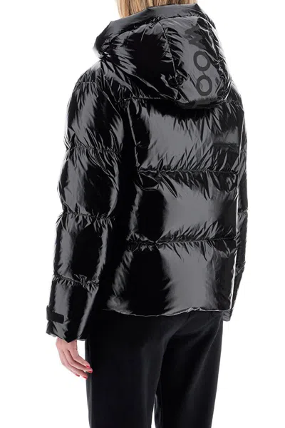 Woolrich Shiny Nylon Down Jacket In Black