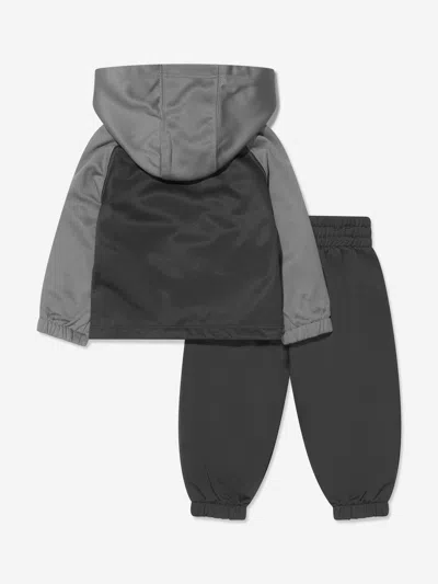 Nike Lifestyle Essential Logo-embroidered Tracksuit In Grey