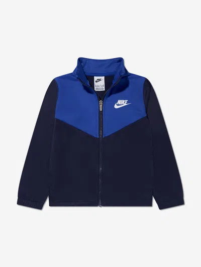 Nike Boys Nsw Lifestyle Essentials Tracksuit In Blue
