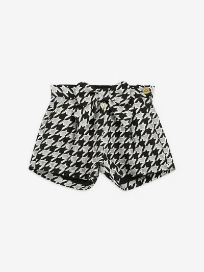 Angel's Face Angels Face Girls Laetitia Houndstooth Shorts With Bow In Black