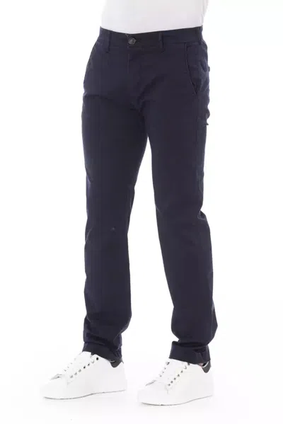 Shop Baldinini Trend Blue Cotton Men Chino Men's Pant