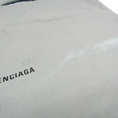 Pre-owned Balenciaga Navy Cabas Grey Leather Tote Bag ()