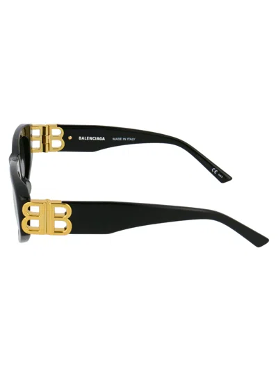 Balenciaga Eyewear Rectangular Frame Sunglasses In Black