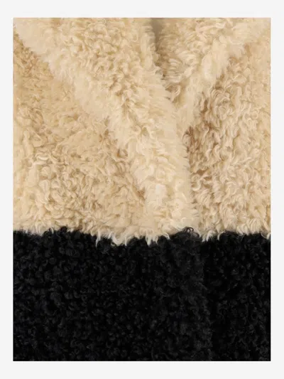 Stand Studio Black & Off-white Jubel Faux-shearling Jacket