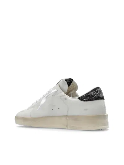 Shop Golden Goose Chic Leather Sneakers With Sequin Detail In Gray
