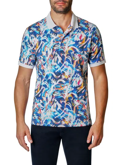 Robert Graham Warner Knit Polo In Multi