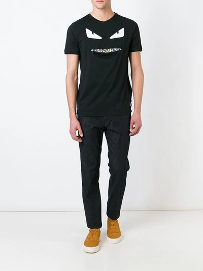 Shop Fendi Bag Bugs Zip T-shirt