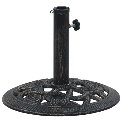 Vidaxl Umbrella Base Bronze 9 Kg 15.7" Cast Iron, 47865