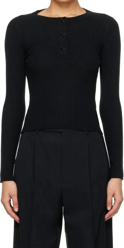 Arch4 Cashmere Noa Cashmere Sweater In Black In Black