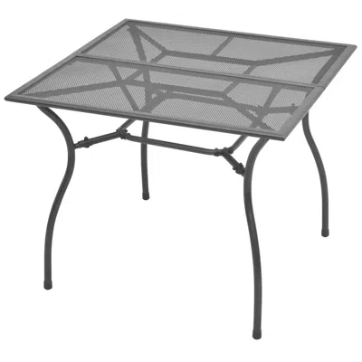 Vidaxl Garden Table 35.4"x35.4"x28.3" Steel Mesh, 42722