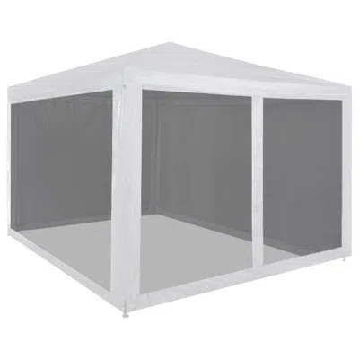 Vidaxl Party Tent With 4 Mesh Sidewalls 9.8' X 9.8'