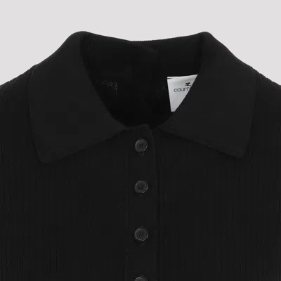 Courrèges Courreges Multi Buttons Midi Dress Women In Black