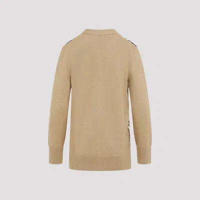 Etro Paisley Print Wool Blend Cardigan In Beige