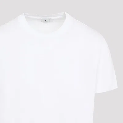Etro Pegaso-embroidered Crewneck T-shirt In White