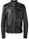 PHILIPP PLEIN Philipp Plein Leather Jacket Vale,HM210268BLACK