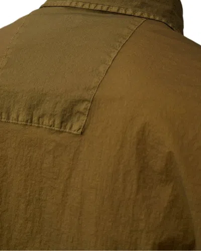 C.p. Company Light Microweave S/s Shirt In 683 Ivy Green